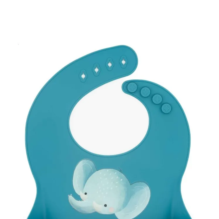 Bavaglino con tasca in silicone - Elefante Chewy