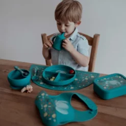 Bavaglino con tasca in silicone - Elefante Chewy