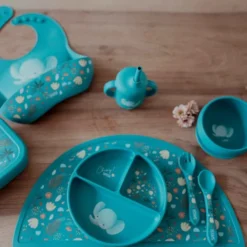 Bavaglino con tasca in silicone - Elefante Chewy
