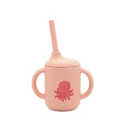 Bicchiere con cannuccia in silicone - Polpo Slurpy