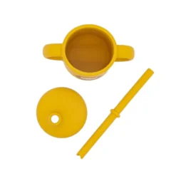 Bicchiere con cannuccia in silicone - Leone Chompy