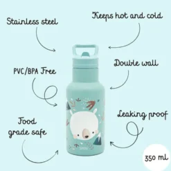 Borraccia termica in acciaio inox da 350 ml - Orso Munchy