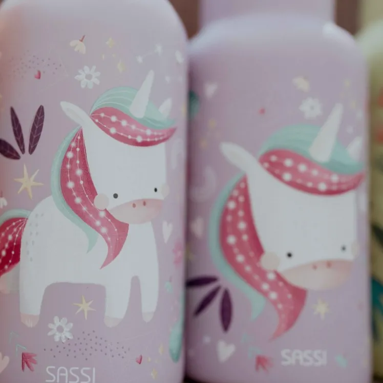 Borraccia termica in acciaio inox da 350 ml - Unicorno Sparkly