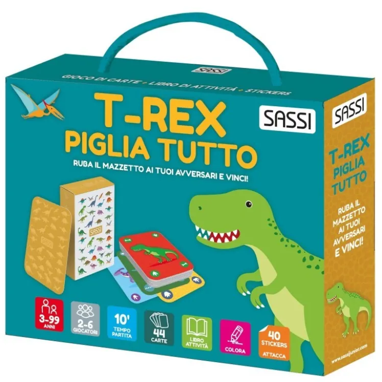 Carte da gioco. T-Rex piglia tutto