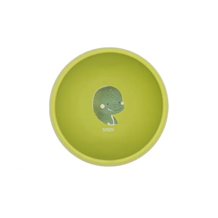 Ciotola con ventosa in silicone - Dinosauro Cracky