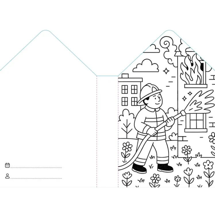 Colouring Books. Pompieri