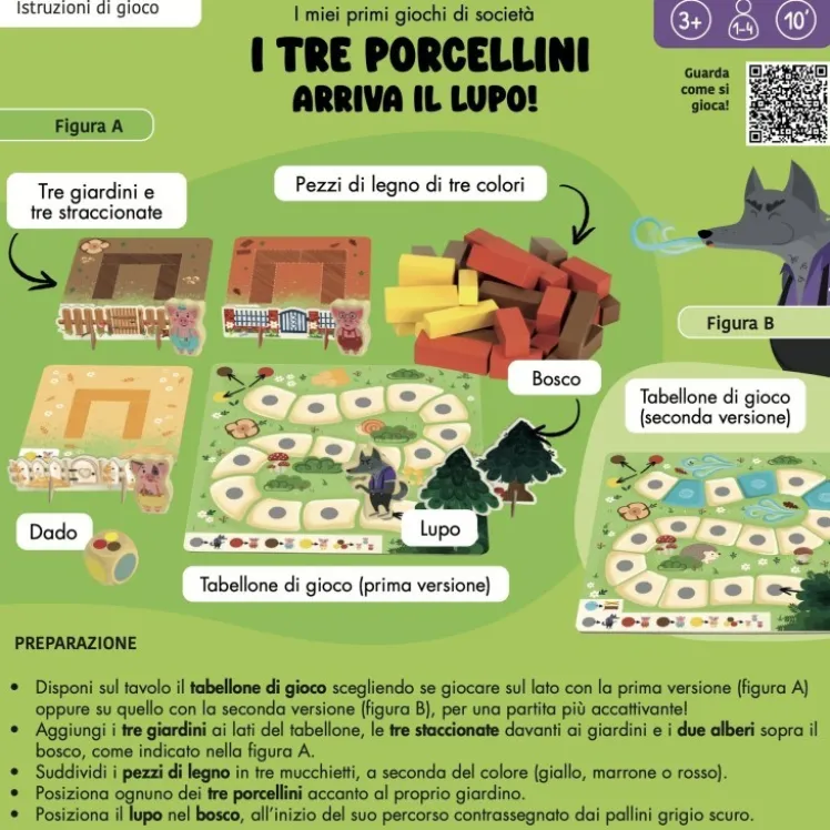 I miei primi giochi di società. I tre porcellini - Arriva il lupo! N.E. 2026