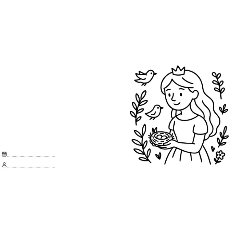 Let's colour. Principesse