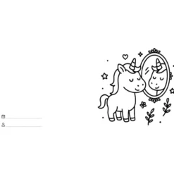 Let's colour. Unicorni