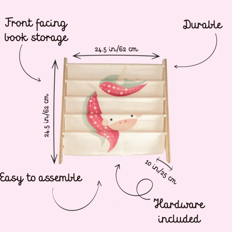 Libreria Montessoriana da pavimento - Unicorno Sparkly