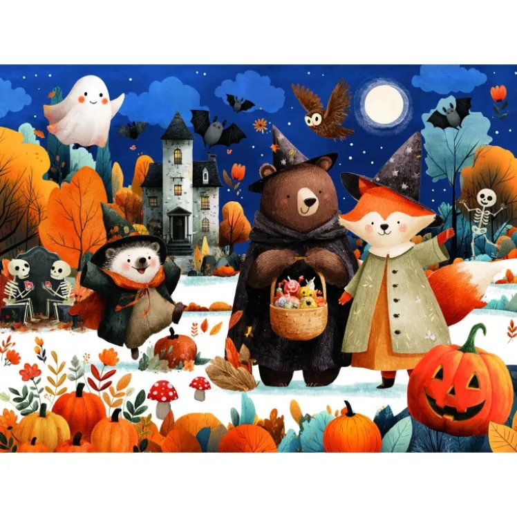 Magico puzzle ad acqua. Halloween