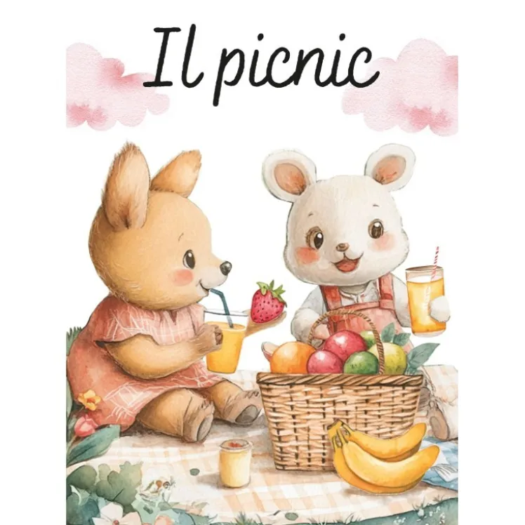 Magico puzzle ad acqua. Il picnic