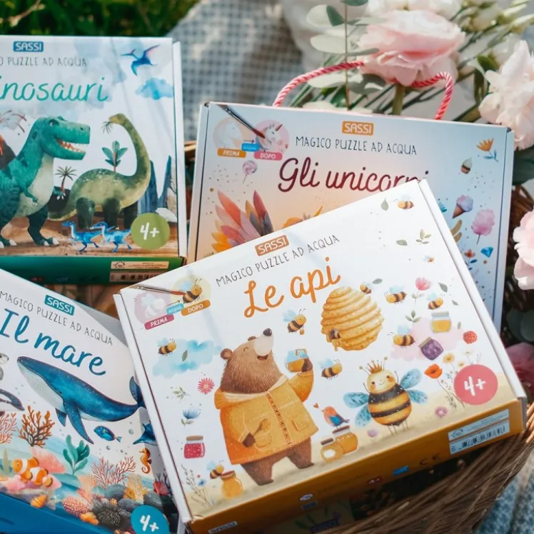 Magico puzzle ad acqua. Le api