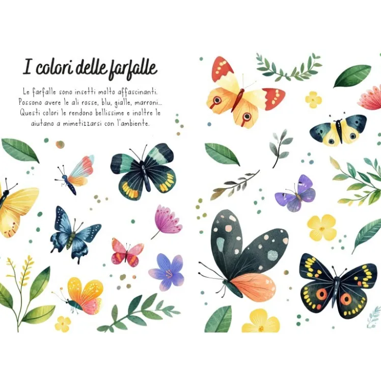 Magico puzzle ad acqua. Le farfalle