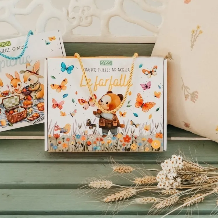 Magico puzzle ad acqua. Le farfalle