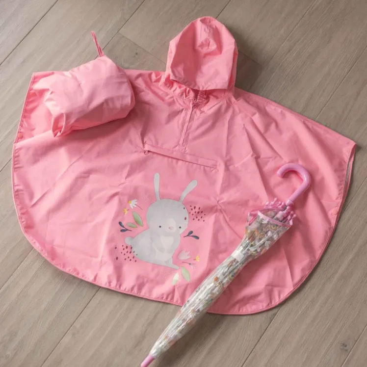 Ombrello trasparente per bambini - Coniglietta Fluffy