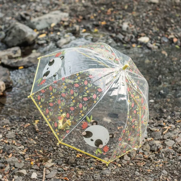 Ombrello trasparente per bambini - Panda Gnummy