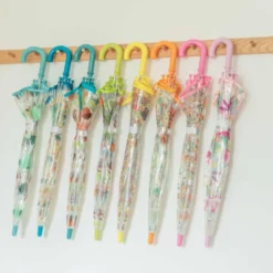 Ombrello trasparente per bambini - Volpe Crunchy