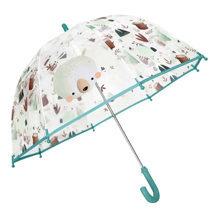 Ombrello trasparente per bambini - Orso Munchy