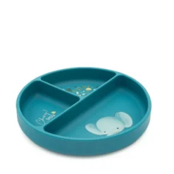 Piatto con ventosa in silicone - Elefante Chewy