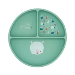 Piatto con ventosa in silicone - Orso Munchy