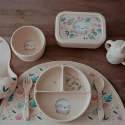 Piatto con ventosa in silicone - Bradipo Gnawy