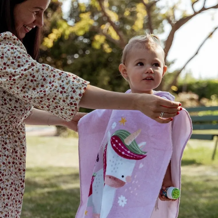 Poncho da bagno - Unicorno Sparkly