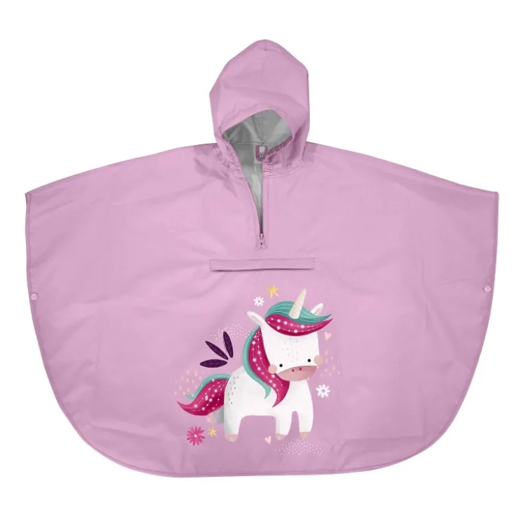 Poncho impermeabile per bambini - Unicorno Sparkly