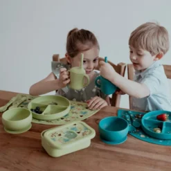 Porta merenda in silicone - Dinosauro Cracky