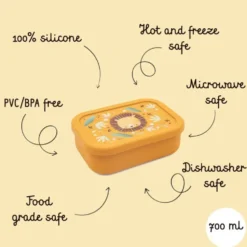 Porta merenda in silicone - Leone Chompy
