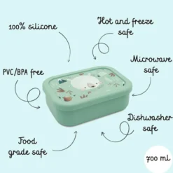 Porta merenda in silicone - Orso Munchy
