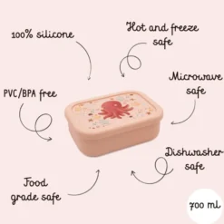 Porta merenda in silicone - Polpo Slurpy