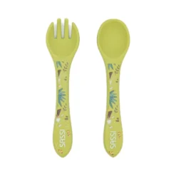 Posate in silicone - Dinosauro Cracky