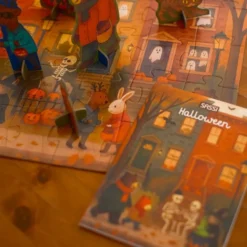 Puzzle Day & Night. Halloween