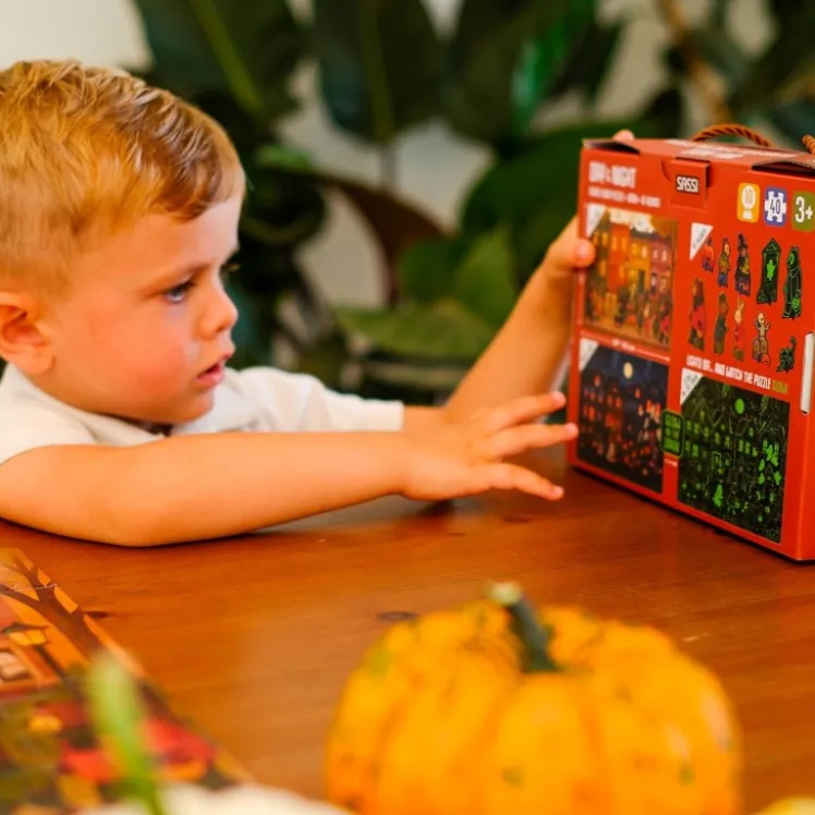 Puzzle Day & Night. Halloween