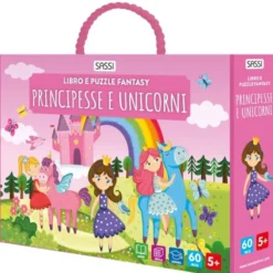 Puzzle sagomati. Principesse e unicorni