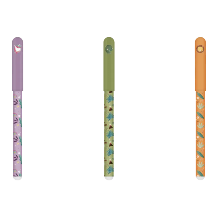 Set Penne a Sfera – Unicorno, Dinosauro e Leone