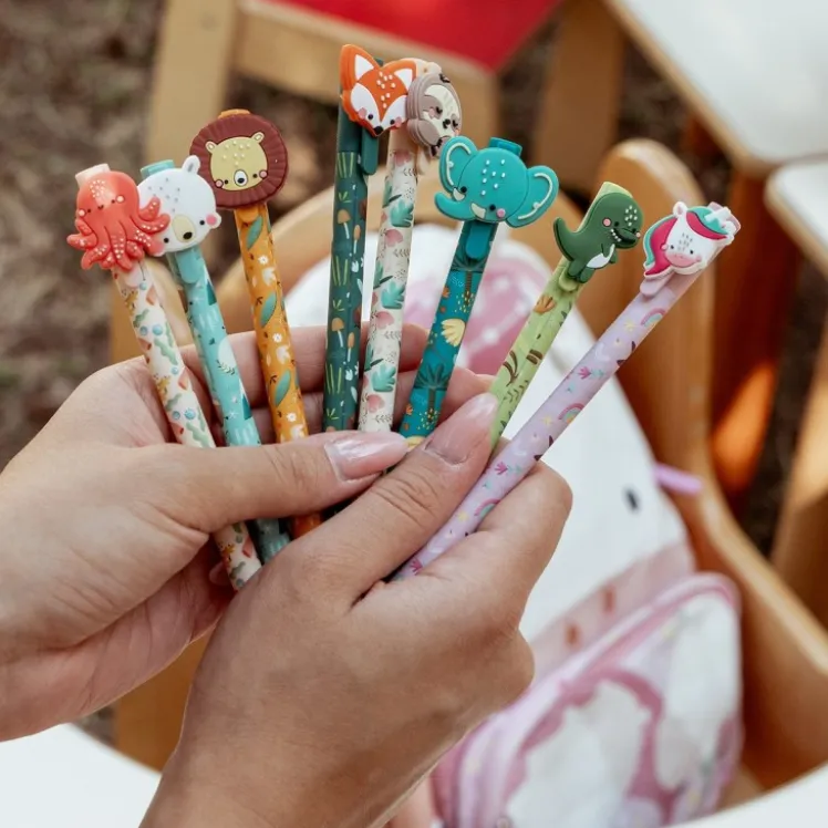 Set Penne Gel Cancellabili – Volpe, Unicorno e Orso