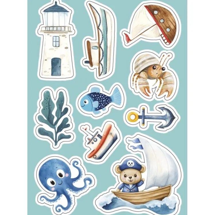 Sticker e attività. Vacanze al mare