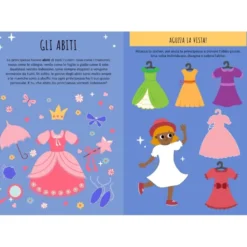 Stickers e attività. Principesse