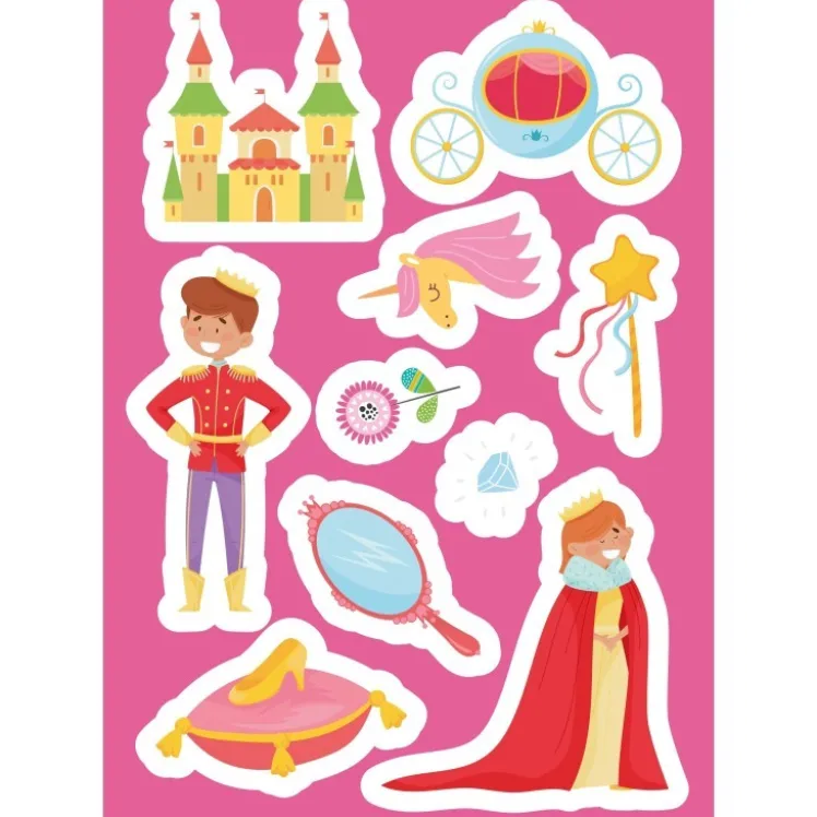Stickers e attività. Principesse