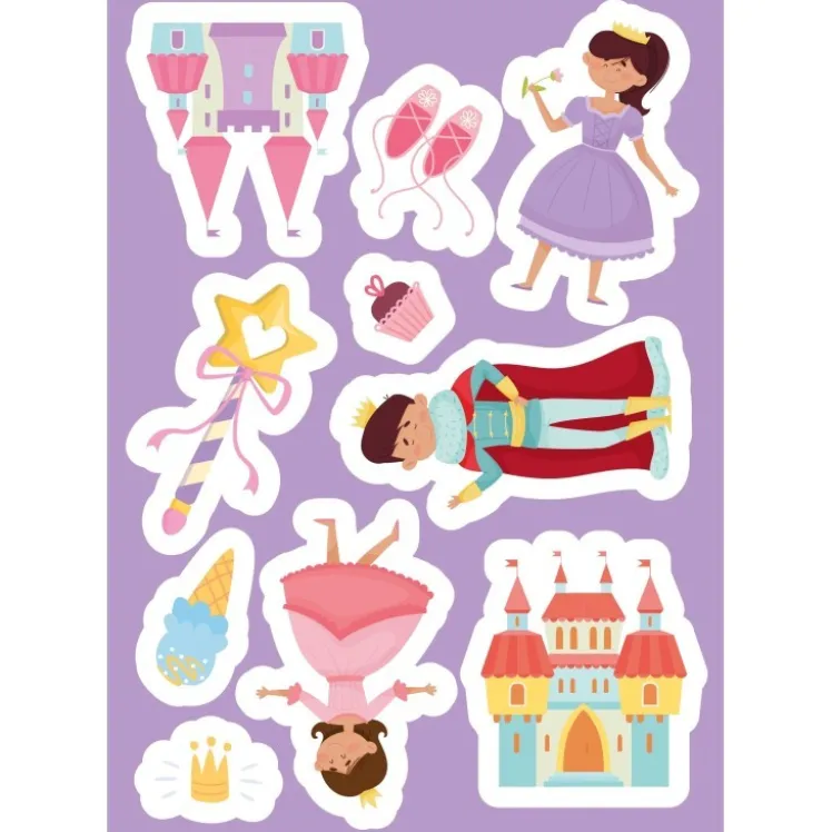 Stickers e attività. Principesse
