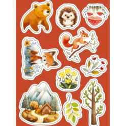 Stickers et activités. La montagne