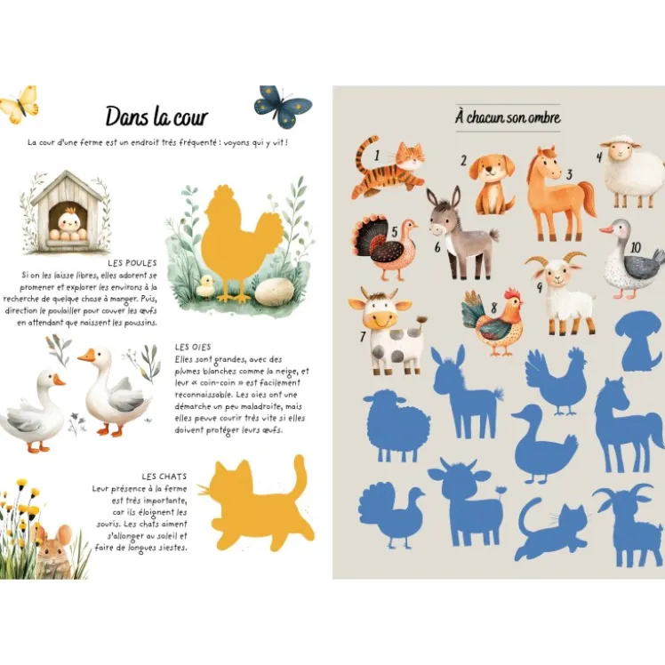 Stickers et activités. Visite à la ferme