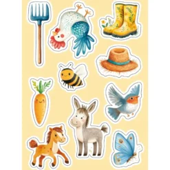 Stickers et activités. Visite à la ferme